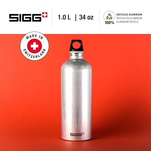 SIGG - Gourde Aluminium - Traveller - Certifiée Neutre En CO2 - Convient Aux Boissons Gazeuses - Étanche & Légère - Sans BPA - 0,6L / 1L