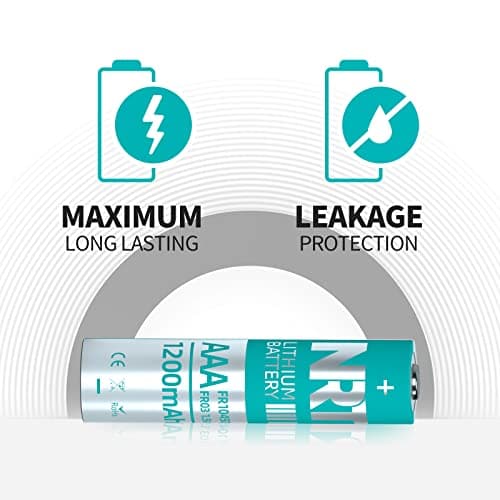 NRT AAA Batteries 10 Pack Triple A 1.5V 1200mAh Longer Lasting Power AAA Lithium Batteries, Non-Rechargeable (Lithium AAA-10 Unité)