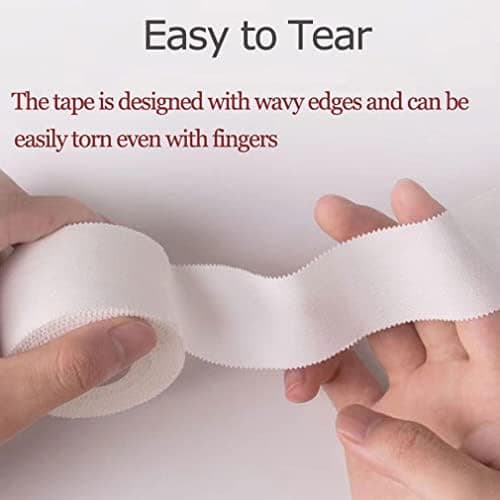 4 volumes. chaque volume Sport Tape 3,8 cm x 10 m Sport Tape Classic blanc Bande non élastique,Imperméable et douce pour la peau en coton (Blanc ruban adhésif)