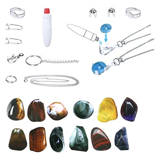 Rock Tumbler Kit, Set Professionnel Gobelets En Pierre Tambour Polissage Tambour Pierre Ponceuse à Pierre Rock Polisher For Children And Adults 7 Jours Fonction ChronoméTrage 4 Types Poudre Polissage