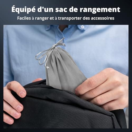 Oasser Gonfleur Pneus Voiture sans Fil Mini Compresseur à Air Portatif 150 PSI (10,3 Bar) Inflation Rapide Cylindre 17 mm Type-C USB Charge avec Tuyau de 30 cm et Sac de Rangement