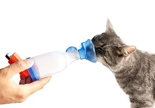 AnimHal Cat – Chambre d’Inhalation pour Chat avec Masque – Fabriquée en France - Conçue pour Les Maladies Respiratoires Félines – S’adapte à Tous Les Chats
