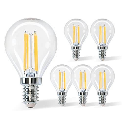 Aigostar Ampoule LED Filament E14 Blanc Chaud 2700K,470LM,4W Equivalent à Ampoule Incandescente 40W,G45,Angle de 360o, Non-dimmable, Lot de 5
