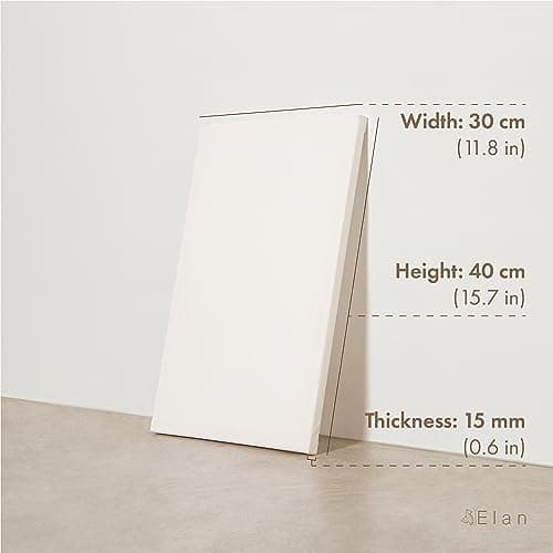 Elan Toile à Peindre 30x40, 100% Coton 6-Pack de Toiles Pré étirées, Toile Peinture, Toile Vierge, Canvas Toile Peinture, Toiles Peinture, Toiles à Peindre, Chassis Entoilé, Toile a Peindre
