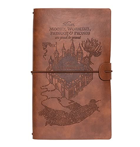 Grupo Erik - Ensemble Carnet de Voyage Harry Potter | Carnet de Notes 2 en 1 | Notebook Simili Cuir