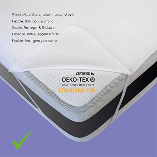 Twillie – Protège-Matelas 80 x 200 Imperméable avec 4 Bandes Élastiques – Certifié Oeko Tex® - Ultra Fin, Ultra Résistant, Ultra Doux – Alèse 100% Jersey - Respirant et Absorbant, Fabriqué en Europe