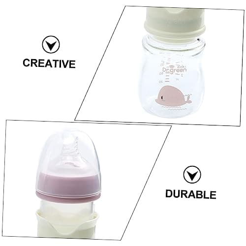 Hohopeti Biberon Infantile Bouteille Bouteille De Lait Conteneur Infantile Bouteille De Lait Voyage Bouteille De Lait Bouteille En Verre De Lait Enfant
