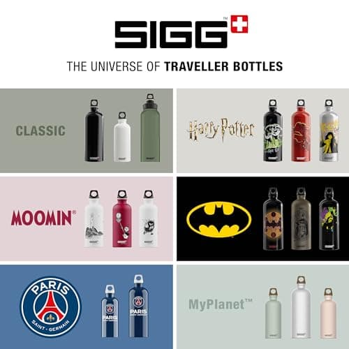 Sigg Traveller Bouteille Réutilisable, Bouteille Hermétique Sans Substances Nocives, Bouteille en Aluminium Ultra-Légère, Bouchon à Vis