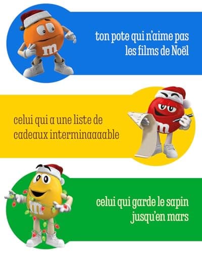 M&M's - Calendrier de l'Avent chocolat contenant des bonbons chocolat au lait M&M's CRISPY, CHOCO et PEANUT - 346g