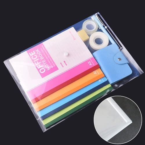 ASelected Lot de 40 Pochette Plastique Document A4, Pochettes Classeur en Plastique A4 Transparente, Porte Document, Chemise Plastiques Transparents - 235×320MM