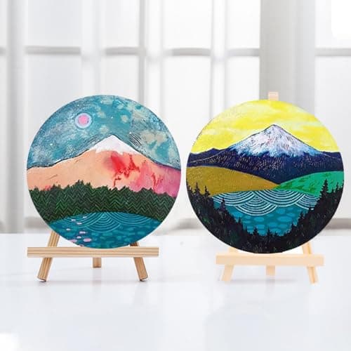GAESHOW 100 Pièces Tranches de Bois Naturel, Disques de Bois Vierges, Disques de Bois Brut Naturel, Rondelle Rond en Bois Sans Trou, Diamètre 3cm pour Peinture, Bricolage, Artisanat