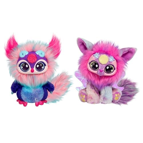 Magic Mixies Chaudron Magie des éléments Nouveaux Yeux Scintillants ! Fais apparaître Une Peluche Mixie au Milieu des Bulles du Chaudron et découvre 2 gemmes Surprises Magiques et solaires !
