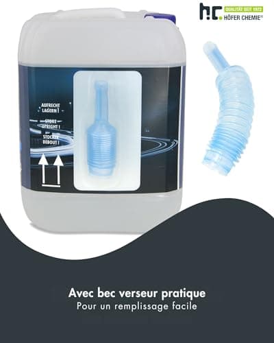 Höfer Chemie AdBlue 1 x 10L avec bec verseur - solution d'urée pour voitures diesel telles que BMW et VW - bidon avec bec verseur - réduit les oxydes d'azote toxiques