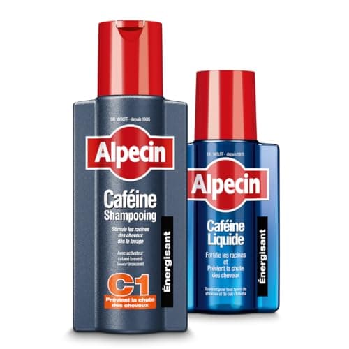 Alpecin Caféine Shampooing C1 250 ml + Alpecin Caféine Liquide 200 ml (shampooing + liquide anti-chute)
