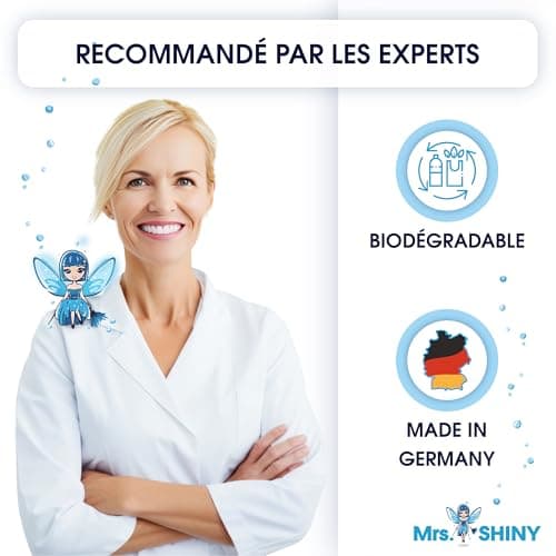 Mrs. SHINY - Détergent pour produit aspirateur laveur avec parfum de fraîcheur - produit nettoyant aspirateur laveur - nettoyant pour sol pour robot de nettoyage - pour tous les aspirateurs - 750 ml