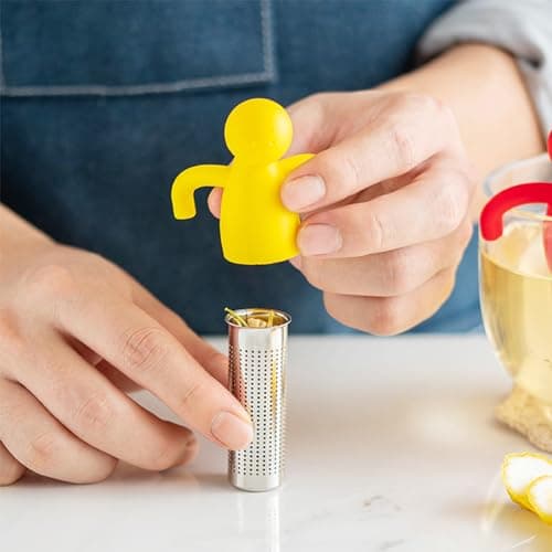 3 Pièces Boule à Thé Infuseur à Thé Inoxydable 304 et Silicone, Ultra Fine en Acier Inoxydable Feuille Boule de thé infuseur,Pour feuilles de thé en vrac, theiere, tasse, mug