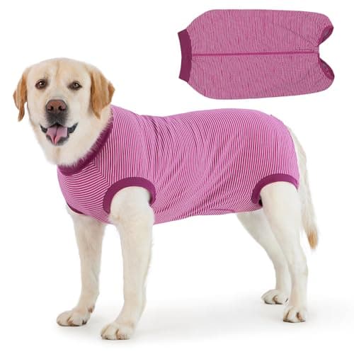 Cyponpy Combinaison Chien avec Fermeture éclair Body Chien Post Operatoire Femelle Male Body pour Chien Après Opération Body Stérilisation Chien Alternative au Collerette Chien Operation Castration