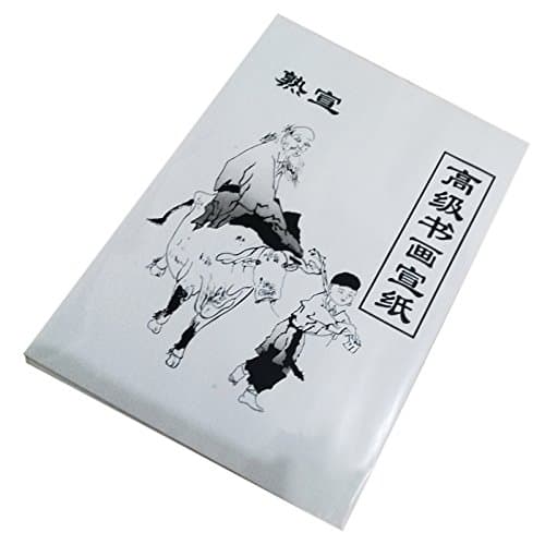 UANG 30 Feuille Blanche Peinture Papier Xuan Papier Papier De Riz Peinture Chinoise Et Calligraphie 36cm x 25cm, blanc