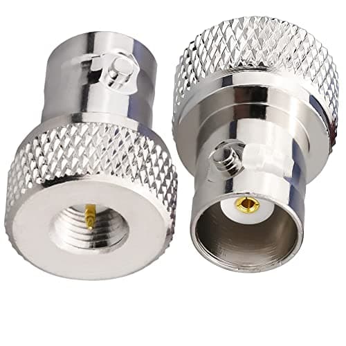 TUOLNK SMA mâle à BNC femelle connecteur coaxial RF pour radio bidirectionnelle talkie-walkie RF adaptateur coaxial BNC à SMA adaptateur coaxial 2 ensemble