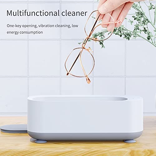Nettoyeur de Bijoux à Ultrasons, Nettoyeur à Ultrasons, Machine de Nettoyage à Ultrasons Professionnelle pour Bijoux Bagues Montres Lunettes Rasoirs Pièces de Monnaie