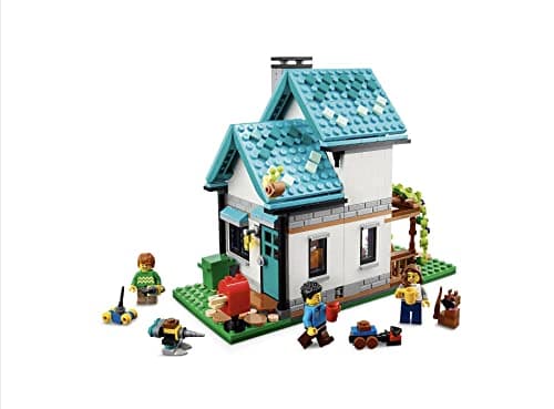 LEGO Creator 3-en-1 La Maison Accueillante, Kit de Construction de Maquettes avec 3 Habitations Différentes, Minifigurines et Accessoires, Cadeau Garçons et Filles 31139