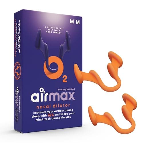 Airmax | Dilatateur nasal | Contre la congestion nasale | Réduit le ronflement - Pack 6 mois - 2X Taille Medium - Recommandé par les médecins