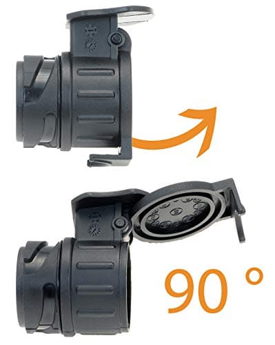 valonic Adaptateur de remorque de 13 Broches vers 7 Broches - Noir - pour Voiture, remorque, attelage, Caravane