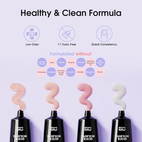ROSALIND Gel pour Extension d’ongle 10ml, 12 Couleurs UV LED Rapide Construction Ongle Gel, Poly Ongle Gel pour les Débutant, Professionnel et Salon de Manucure, Gel Nail Art Set