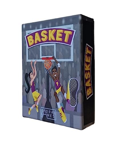 Dadral Games - Jeu de Cartes de Basketball | Jeu Basket | À partir de 6 Ans | Cadeaux de Basketball | Jeux de société | Cadeau garçon/Fille | Multilingue