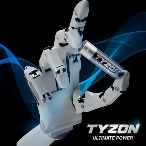 Tyzon® Piles Alcalines AA 1,5 V, Pack de 40 – Durables & Haute Performance, Idéales pour Appareils Ménagers et Électroniques