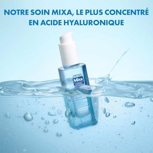 Mixa Expert Peau Sensible - Sérum Hyalurogel - Booster Hydratation 24h Repulpant - Acide Hyaluronique Pur, Vitamine B3 + B5
