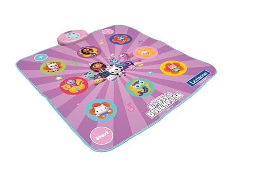 Lexibook Lexibook-DM10GDH, Pandy Pattes, Chats, Gabby et la Maison Magique, Tapis de Danse électronique, Touches Lumineuses, Enceinte intégrée, DM10GDH, Violet, EinheitsgroBe