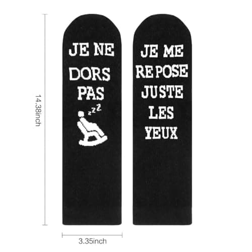 Chaussettes Unisexe Rigolotes Humour Coton Fantaisie 39-46,Un Cadeau Original Pour Anniversaire, Noël et La Saint