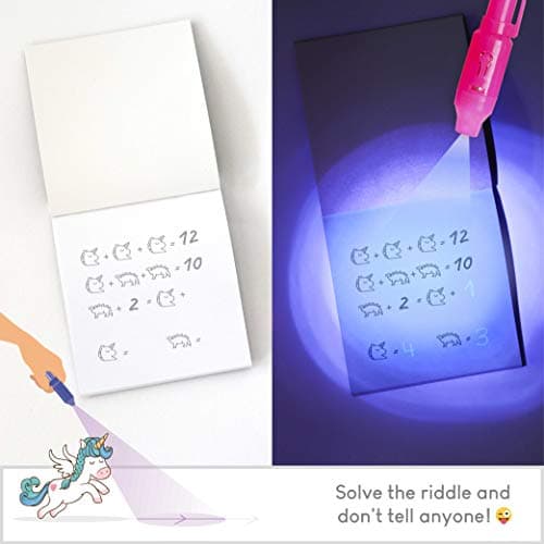 BONNYCO Stylo Encre Invisible et Carnet de Notes, Pack 16 Licorne Petits Cadeaux Anniversaire pour les Filles et Garçons | Cadeau Anniversaire Enfants et Jouets Pinata | Anniversaire Licorne