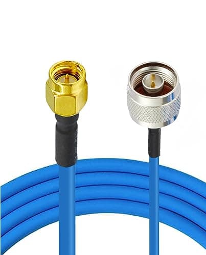 Vecys 2PCS SMA Mâle vers N Type Mâle Câble Coaxial RF N Type Câble Coaxial RF Pigtail 20" /50CM RG405 SMA Mâle 50 Ohm Câble D'extension à Faible Perte