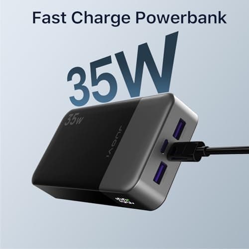 Chargeur Portable 20000mAh, JUOVI Chargeur Portable 35W, Chargement Rapide, PD3.0 QC4.0 Batterie Externe pour téléphone avec Affichage LED pour iPhone 16 15, Galaxy, Tablette, Switch, etc.