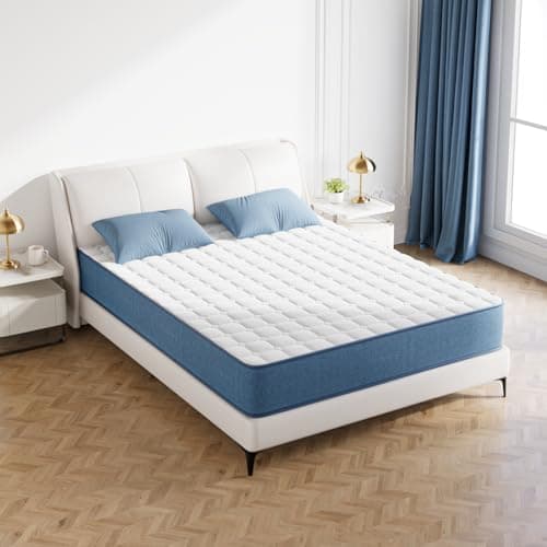 Matelas Hybride 140x190cm - 20cm d'Épaisseur | Ressorts Ensachés Indépendant + Mousse à Mémoire de Forme | Confort 7-Zones & Durabilité, Matelas de Lit d'adulte 2 Personnes, Support Endurant