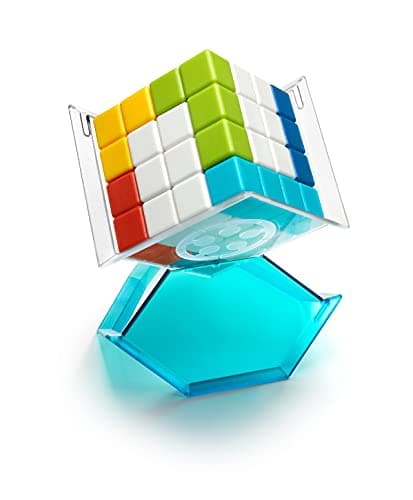 SmartGames - Cubiq - Jeu de Réflexion - Puzzle à Motifs - 3D - 80 Défis de Niveau Facile à Très Difficile - Livret de Solutions Inclus - 1 Joueur - À Partir de 7 Ans