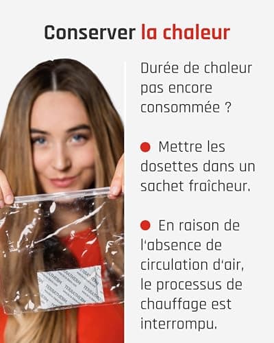 Chauffe-Mains, Chauffe Mains de Poche 12 Heures de Chaleur, Chauffe-Mains Chauffant activés par l'aire, Chaleur 100% Naturelle, Chauffe Mains de Poche, 10 Paires