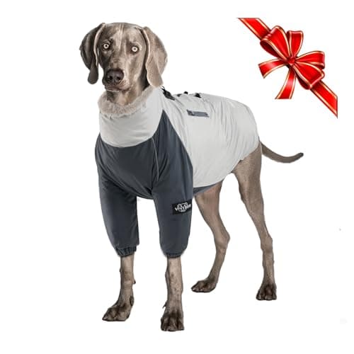 Manteau d'hiver pour Chien Veste Polaire Douce avec Anneau de Harnais et Poche, Imperméable, Coupe, Veste de Sport pour Chien à 2 Pattes pour Les Chiens de Taille Moyenne et Grande, L