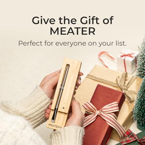 MEATER Plus | Jusqu'à 50m Longue Portée Thermomètre à Viande Intelligent Sans Fil Pour Gril, Four, Cuisine, Barbecue, Rôtissoire avec Connectivité Bluetooth et WiFi