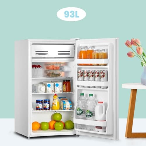 Comfee' RCD93WH2(E) Réfrigérateur à une porte, 93 L, Contrôle de la température, Pose libre sous le comptoir, Silencieux, Blanc