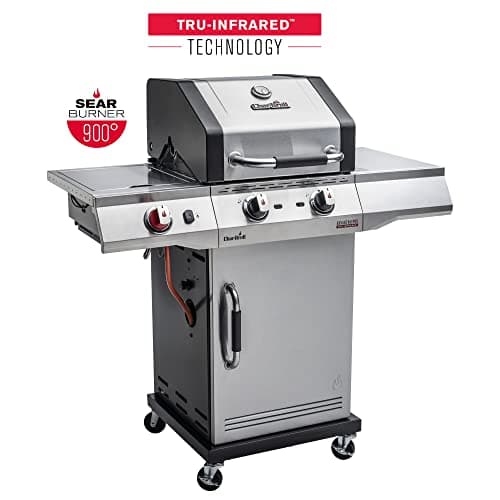 Char-Broil Advantage PRO S 2 - Barbecue à gaz à 2 Brûleurs, avec TRU-Infrared Technology et Brûleur Sear 900 °C Acier Inoxydable
