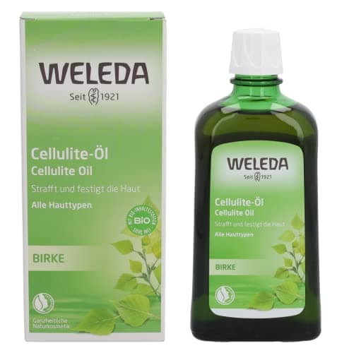 WELEDA - Huile de Massage Anti-Cellulite au Bouleau - Favorise la Réduction des effets de cellulite - NATRUE - Vegan - 200ml