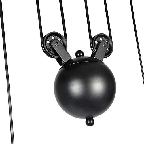 KUNGHEYFATCHOY Lampe à suspension à trois lumières, îlot de cuisine réglable industriel rustique lustre ferme ferme Vintage plafonniers luminaire pour cuisine île salle à manger foyer