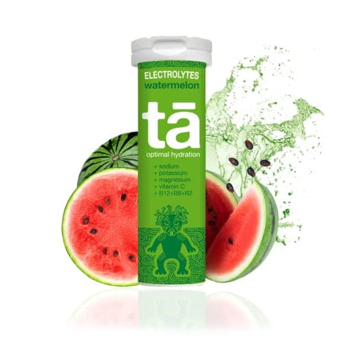 TA ENERGY - Tube x12 Pastilles - Pastilles d'hydratation - Sels Minéraux - Vitamines - Faibles en calories - Réduit les crampes - MADE IN France (Pastèque)