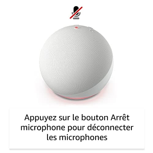 Echo Dot (Nouvelle génération) | Enceinte connectée Bluetooth et Wi-Fi au son puissant encore plus imposant, avec Alexa | Blanc