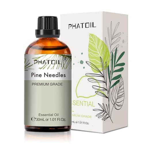 PHATOIL Huile Essentielle Aiguilles de Pin 30 ml, Huile Essentielle pour Diffuseur Aromathérapie Pure Naturelle, Huile de Pin pour Humidificateur, Bougies