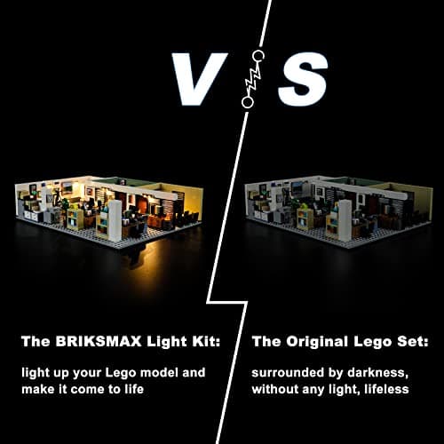 BRIKSMAX Kit d’éclairage à LED pour Lego Ideas The Office - Compatible with Lego 21336 Blocs de Construction Modèle- Pas inclure l’Ensemble Lego