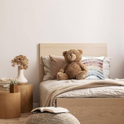 Cadeaux d'inspiration pour Les Femmes Filles Initiales A-Z Cadeaux motivationnels Coussin Arc-en-Ciel Recto-Verso pour Les Femmes Anniversaire Graduation Fête des mères Cadeau de Noël(W-Elle)